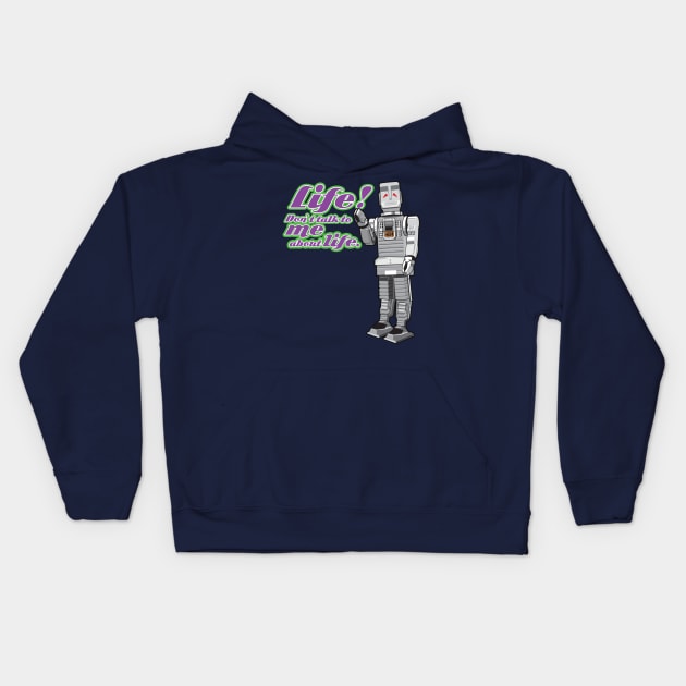 Marvin the Paranoid Android Kids Hoodie by Limey_57